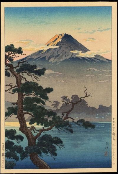 art oil painting reproduction of  Tsuchiya Koitsu Koshu Yoshidaguchi Unoshima 1938 museum quality handmade
