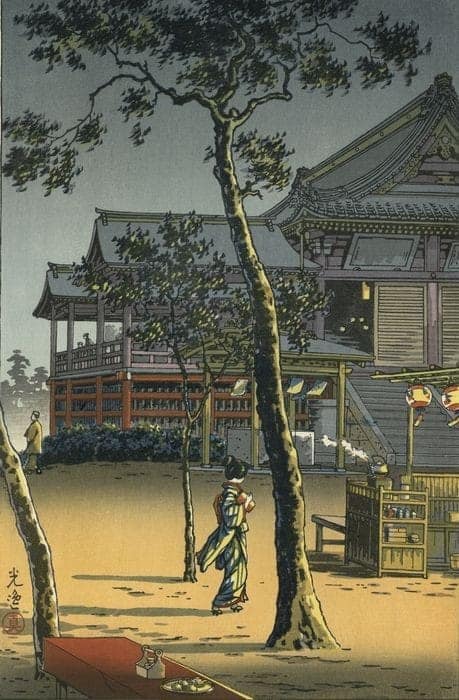 Tsuchiya Koitsu Tea Shop At Ueno Kiyomizu C.1940 museum quality