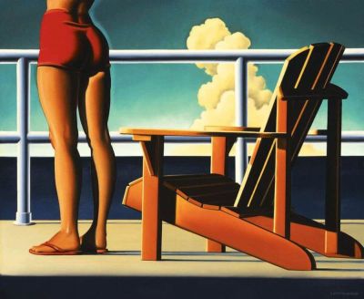 art oil painting reproduction of  Nelson- Two Seats By Kenton Nelson museum quality handmade