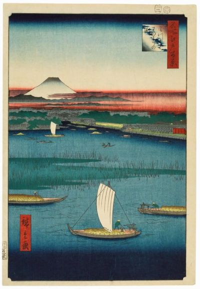 art oil painting reproduction of  Utagawa Hiroshige Edo Period 1857 museum quality handmade