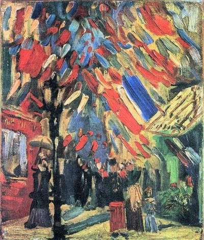 art oil painting reproduction of  Van Gogh 14 July In Paris museum quality handmade
