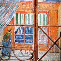 Van Gogh A Pork-butchers Shop Seen From A Window