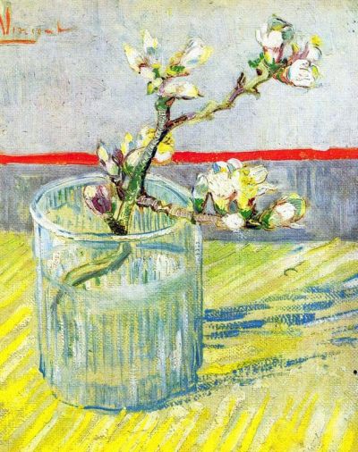 art oil painting reproduction of  Van Gogh Almond Blossom Branch museum quality handmade