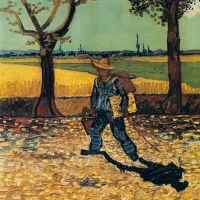 Van Gogh Artist On The Road To Tarascon Hand Painted Reproduction