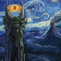 Van Gogh Baggins Scary Night Hand Painted Reproduction