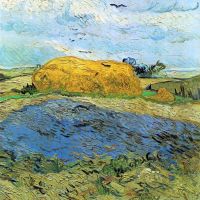 Van Gogh Barn On A Rainy Day