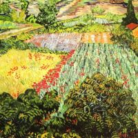 Van Gogh Blooming Field Hand Painted Reproduction