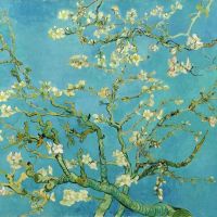 Van Gogh Blossoming Almond Tree Hand Painted Reproduction