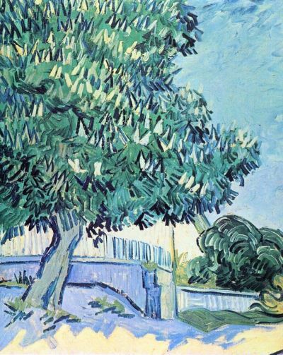 art oil painting reproduction of  Van Gogh Blossoming Chestnut Tree 2 museum quality handmade