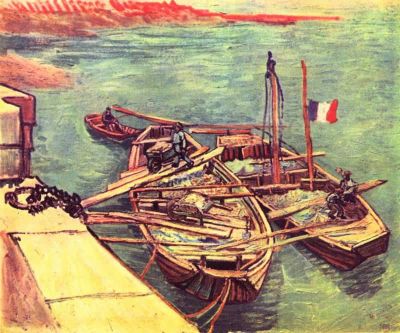 art oil painting reproduction of  Van Gogh Boats With Sand museum quality handmade