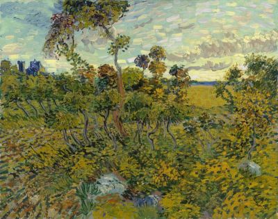 art oil painting reproduction of  Van Gogh Coucher De Soleil Montmajour - 1888 museum quality handmade