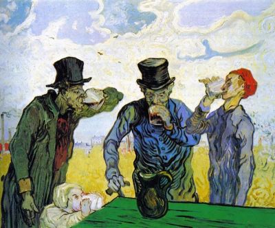 art oil painting reproduction of  Van Gogh Drinkers museum quality handmade