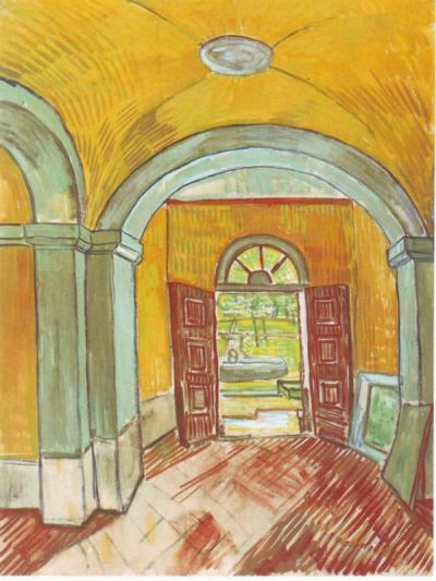 art oil painting reproduction of  Van Gogh Entrance To The Hospital museum quality handmade