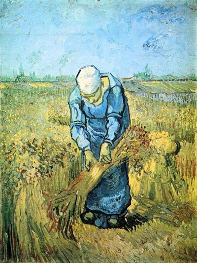 art oil painting reproduction of  Van Gogh Farm Worker museum quality handmade