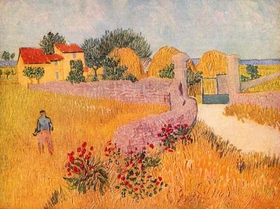 art oil painting reproduction of  Van Gogh Farmhouse In Provence museum quality handmade