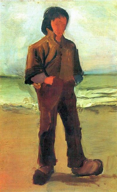 art oil painting reproduction of  Van Gogh Fisher On The Shore museum quality handmade