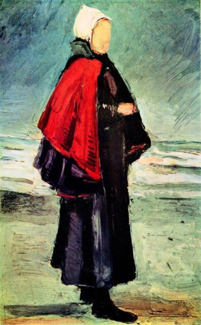 art oil painting reproduction of  Van Gogh Fisherwoman On The Shore museum quality handmade