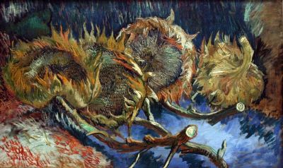 art oil painting reproduction of  Van Gogh Four Sunflowes Gone To Seed museum quality handmade