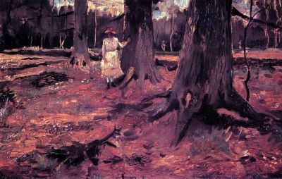 art oil painting reproduction of  Van Gogh Girl In White In The Woods museum quality handmade