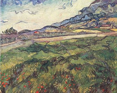 art oil painting reproduction of  Van Gogh Green Wheat Field museum quality handmade