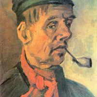 Van Gogh Head Of A Farmer With A Clay Pipe