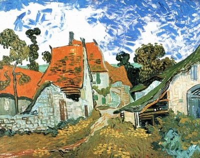 art oil painting reproduction of  Van Gogh Houses In Auvers museum quality handmade