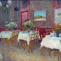 Van Gogh Interior Of A Restaurant Hand Painted Reproduction