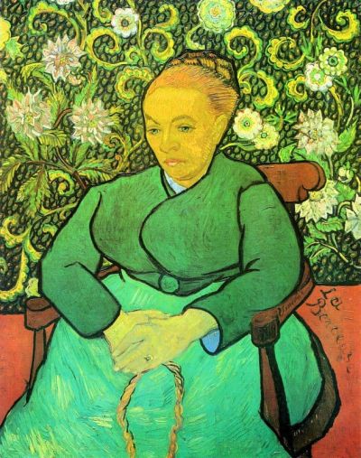 art oil painting reproduction of  Van Gogh La Berceuse Augustine Roulin museum quality handmade