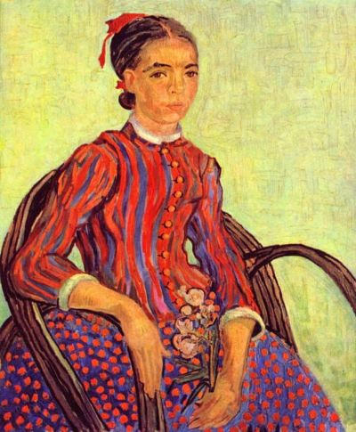 art oil painting reproduction of  Van Gogh La Mousme museum quality handmade