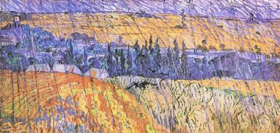 art oil painting reproduction of  Van Gogh Landscape At Auvers In The Rain 1 museum quality handmade