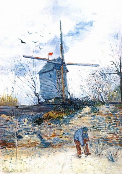 art oil painting reproduction of  Van Gogh Le Moulin De La Galette 3 museum quality handmade