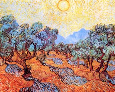 art oil painting reproduction of  Van Gogh Olive Grove museum quality handmade