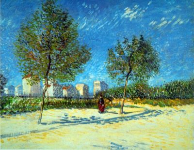 art oil painting reproduction of  Van Gogh Outskirts museum quality handmade