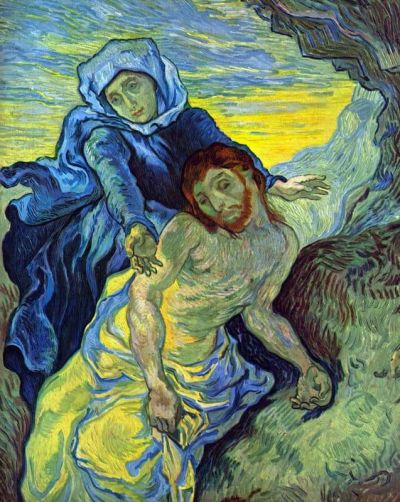 art oil painting reproduction of  Van Gogh Pieta By Eugene Delacroix museum quality handmade