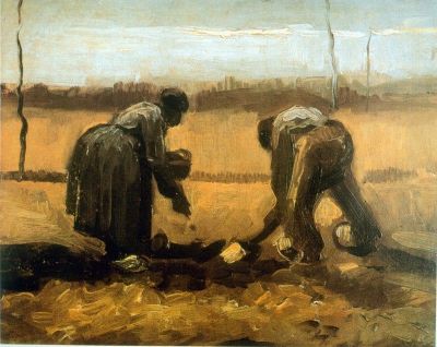 art oil painting reproduction of  Van Gogh Planting museum quality handmade