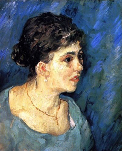 art oil painting reproduction of  Van Gogh Portrait Of Woman In Blue museum quality handmade