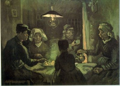 art oil painting reproduction of  Van Gogh Potato Eater museum quality handmade