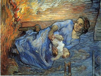 art oil painting reproduction of  Van Gogh Rake museum quality handmade