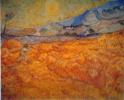 art oil painting reproduction of  Van Gogh Reaper museum quality handmade
