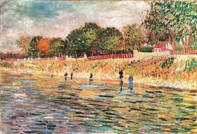 art oil painting reproduction of  Van Gogh River Bank museum quality handmade