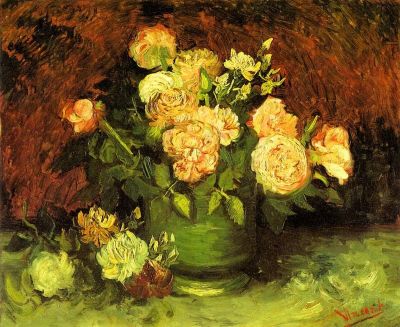 art oil painting reproduction of  Van Gogh Roses museum quality handmade
