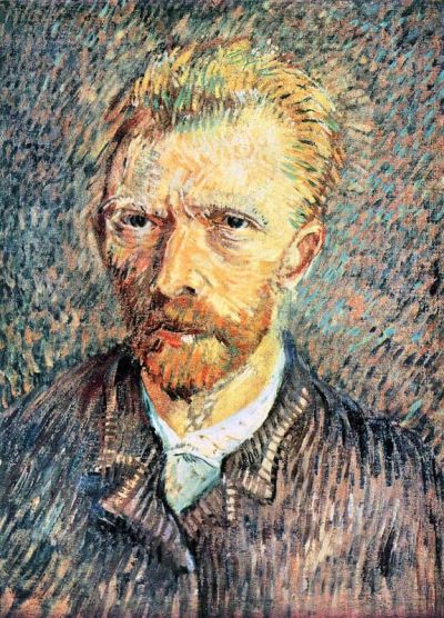 art oil painting reproduction of  Van Gogh Self-portrait In Brown Shirt museum quality handmade