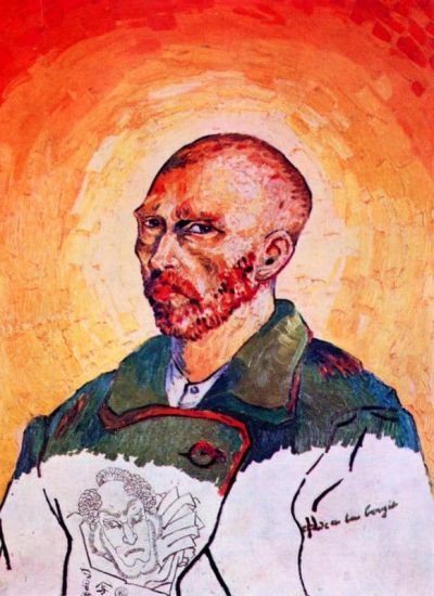 art oil painting reproduction of  Van Gogh Self-portrait Study museum quality handmade