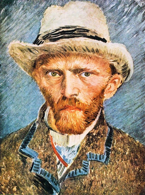 Van Gogh Self-portrait With A Gray Felt Hat 1 museum quality