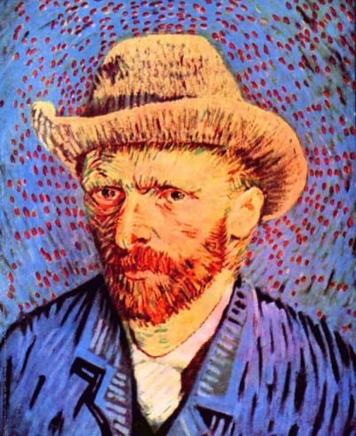 art oil painting reproduction of  Van Gogh Self-portrait With A Gray Felt Hat 2 museum quality handmade