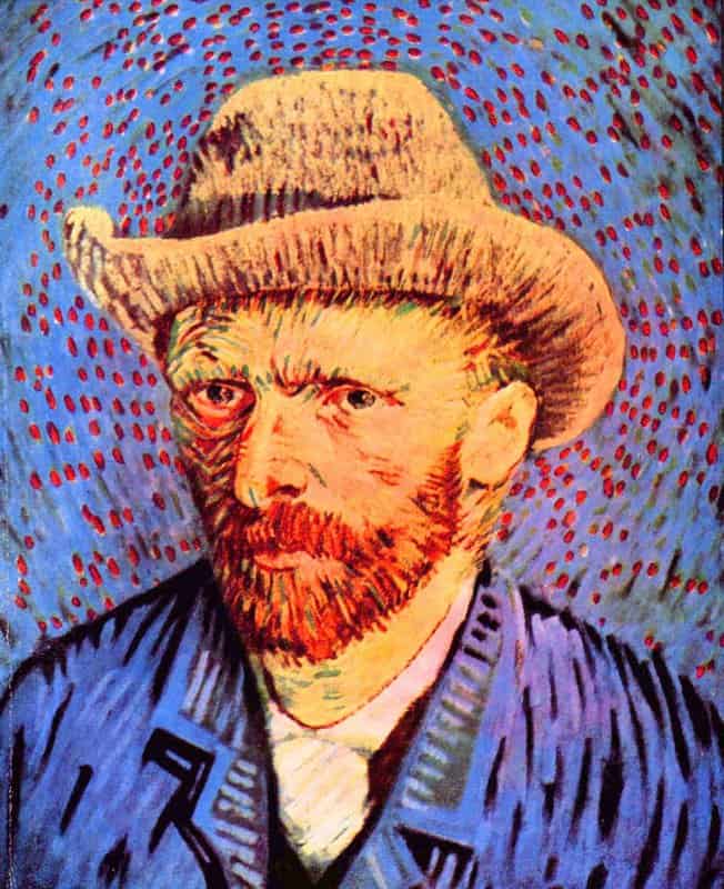 Van Gogh Self-portrait With A Gray Felt Hat 2 museum quality