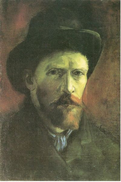 art oil painting reproduction of  Van Gogh Self-portrait With Dark Felt Hat museum quality handmade