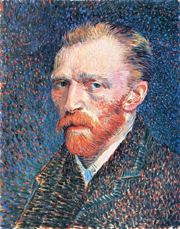 Van Gogh Self-portrait With Densely Dotted Background From Right museum quality