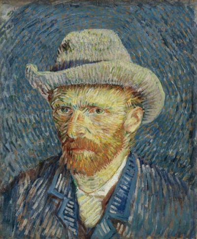 art oil painting reproduction of  Van Gogh Self-portrait With Grey Felt Hat museum quality handmade