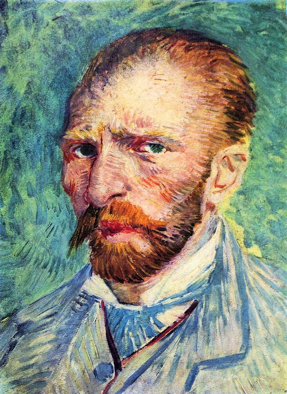 Van Gogh Self-portrait With Light Blue Tie museum quality